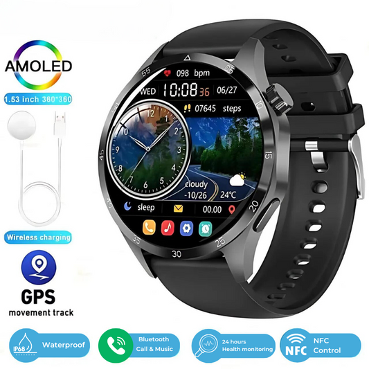 2024 New GT4 Pro Blood Sugar Monitoring Smartwatch - GPS tracker