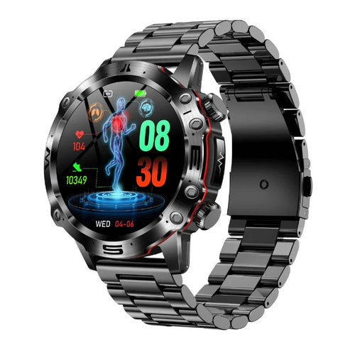 AI Medical Diagnosis Smart Watch 2024 New Blood Lipids Uric Acid Blood Glucose Watch - ECG+PPG Fitness Tracker