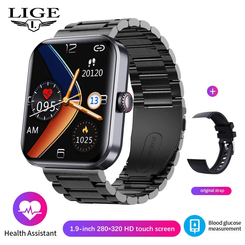 2024 New Blood Glucose Sugar Smart Watch  - 24 Hour Heart Rate Fitness Tracker