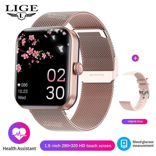 2024 New Blood Glucose Sugar Smart Watch  - 24 Hour Heart Rate Fitness Tracker