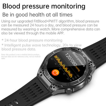 ZWA1 AMOLED Business Health Blood Pressure Oxygen Uric Acid Smartwatch ECG Heart Rate Voice Assistant