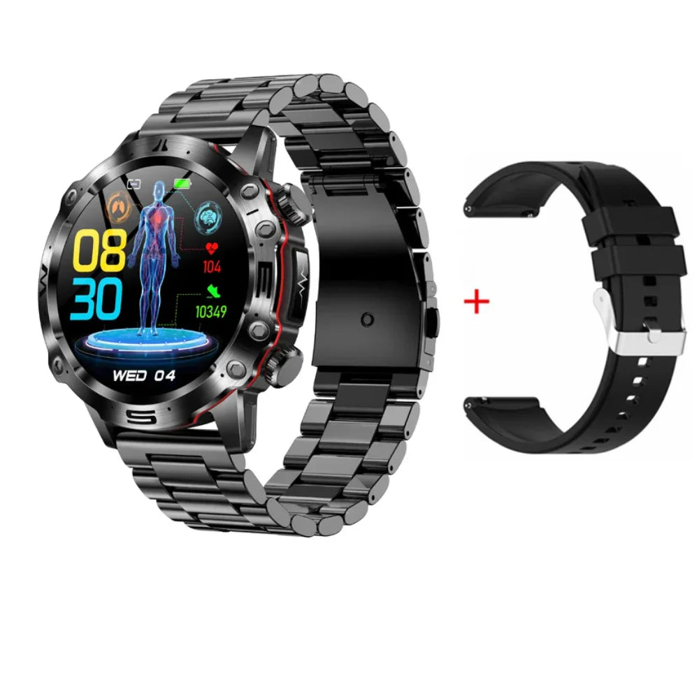 AI Medical Diagnosis Smart Watch 2024 New Blood Lipids Uric Acid Blood Glucose Watch - ECG+PPG Fitness Tracker