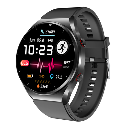 One-click Blood Pressure Blood Sugar ECG/EKG HRV Heart Rate Monitor Health Smart Watch