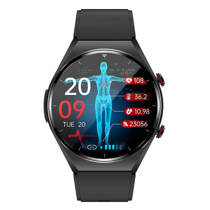 One-click Blood Pressure Blood Sugar ECG/EKG HRV Heart Rate Monitor Health Smart Watch